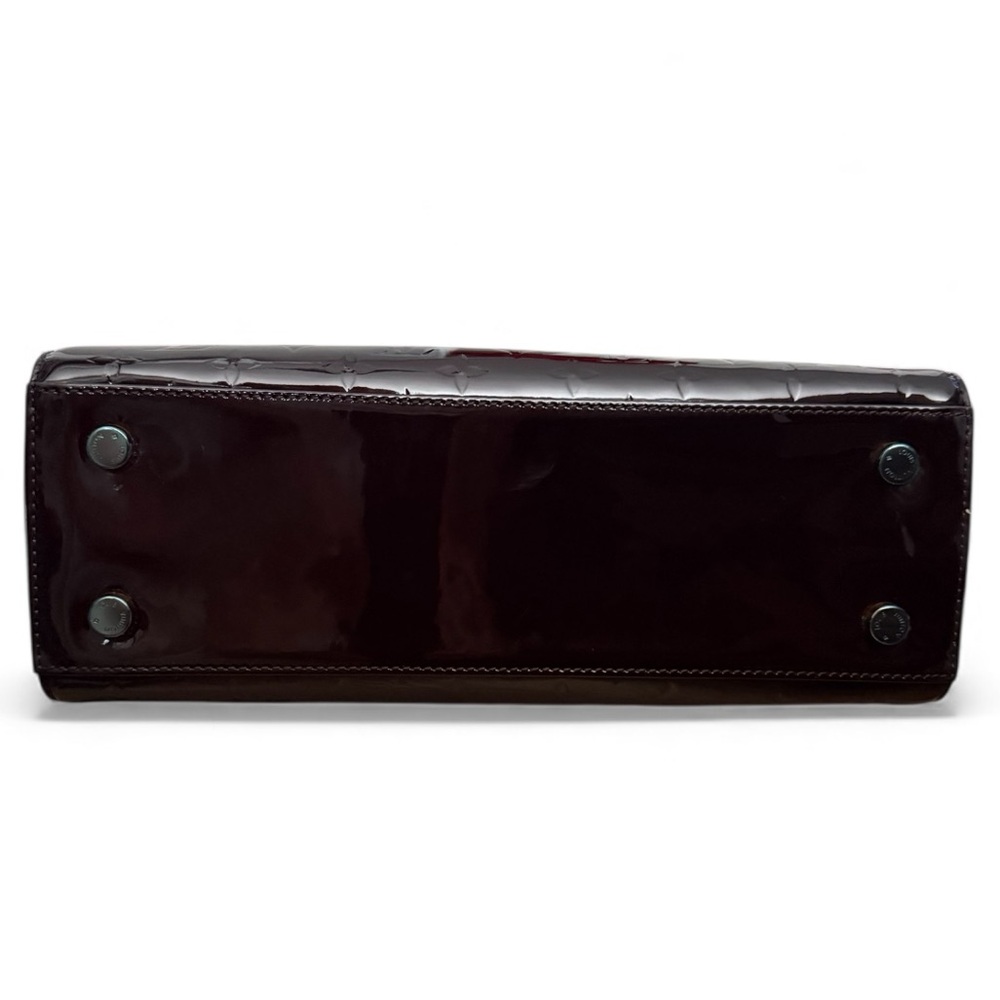 Louis Vuitton Brea MM Monogram Vernis Patent Leather Satchel | Amarante - Picture 5 of 9